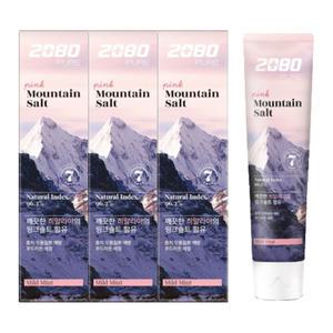 2080 퓨어마운틴솔트 치약 핑크민트향 120g 4개