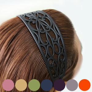 플라스틱 망사 넓은머리띠 와이드 헤어밴드 KR40 33Color