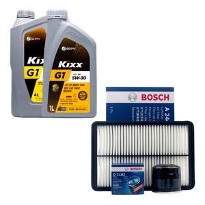 그랜저IG 2.4 가솔린 엔진오일 킥스 G1 5W30 5리터 보쉬 오일필터 에어필터 세트