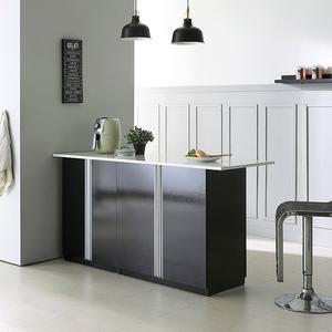 나무뜰 리빙스퀘어 1700 수납형 홈바 아일랜드 식탁 YD090