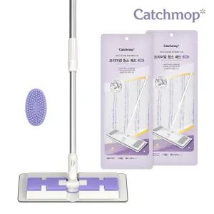 프리미엄 밀대걸레 기본구성 3P (대형)+실리콘솔 1P (퍼플)
