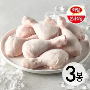 하림 자연실록 무항생제  IFF 닭다리(북채) 1kg (냉동) 3봉