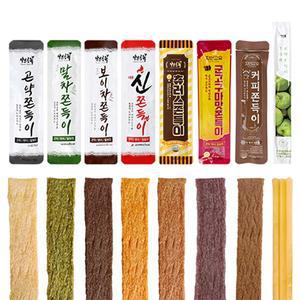 자연공유 곤약 쫀드기 간식 쫀득이 2개입 20봉입 1박스 8종 모음