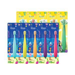 [브리스틱](강남점) 에르고 유아 어린이 칫솔 20개-1단계/2단계 (2단계 칫솔 2개 + 치약 1개 추가증정)