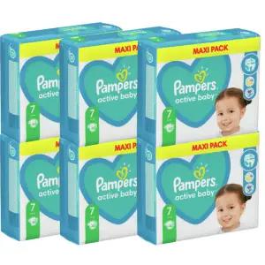 [팸퍼스][3박스]유럽산 베이비드라이 밴드7단계 기저귀 파우더향 Pampers 바우처