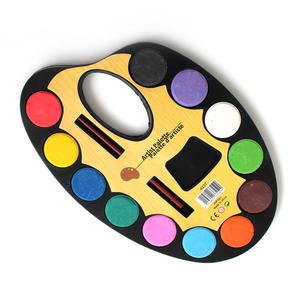 고체 물감 파렛트 세트 중  12색 수채화 휴대용