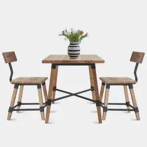 아트박스 꼬모까사 바빌론-2인원목 사각)식탁세트 의자포함2종색상)