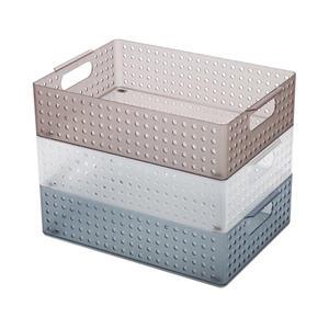 센스 스텝바구니 4호 플라스틱 A4 바구니 사각 소품수납 부품 옷 정리함