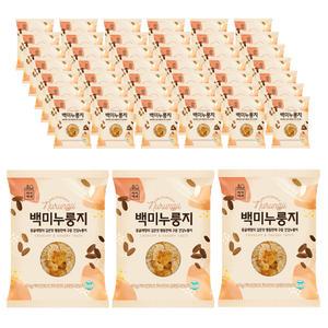 미식백과 백미 누룽지 60g x 45개 1인분 개별포장