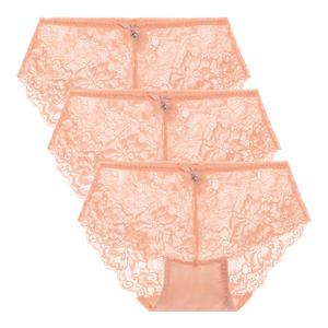 부드러운 레이스팬티 3매세트 맥시 망사 여성 빅사이즈 여자 팬티