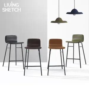 도도 파인 홈바체어 슬림 업소용 카페의자 높은 창가뷰 바의자