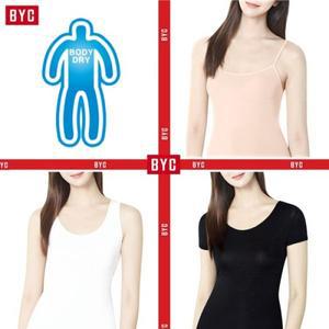 BYC 여성 보디드라이 쿨 인견 여런닝 케미솔 끈런닝 반팔런닝