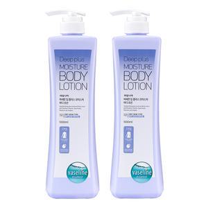 바세린 대용량 바디로션 딥플러스 1000ml 2개 / 고보습 로션