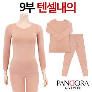 [판도라by비비안]텐셀 9부동내의 상하의세트(PLG1552ap)90~100/여성동내의
