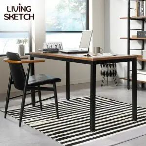 루트 1200x600 철제 책상 테이블 업소용 4인 식탁