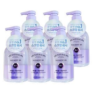 엘지 온더바디 바디클랜저 벨먼 내추럴 스파 스크럽 자스민 사해소금 400ml 6개