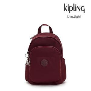 [키플링] 델리아 미니 DELIA MINI 파카 와인 - 백팩 KLCBA31 PKWN