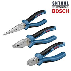 보쉬/플라이어세트/3pcs/펜치/니퍼/롱노우즈/1600A016BG/필수/선물용/수공구/SET/필수템/뺀찌/BOSCH