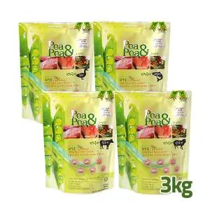 피엔피 완두콩 수제사료 3kg 4종 (소고기/양고기/연어/오리)