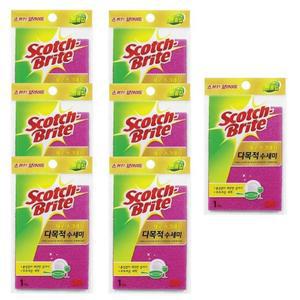 3M 스카치브라이트 제로 스크래치 다목적 수세미 x 7p