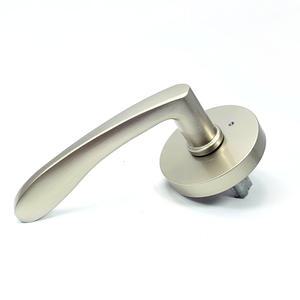 TP147 모닝 그레이 (버튼형) 욕실용 방문손잡이 국산 목문레바 문고리 문손잡이