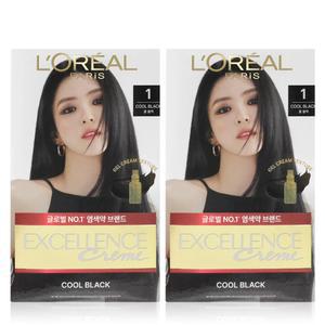로레알파리 엑셀랑스 크림 1 쿨 블랙 2개