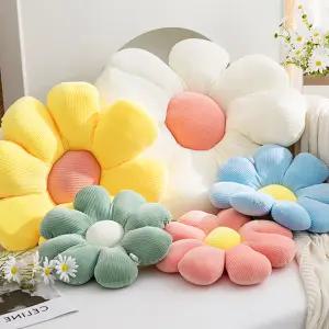 북유럽 데이지 꽃 방석 쇼파 쿠션 의자 방석 2size