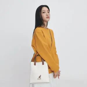 [캉골](센텀시티점)듀오 캔버스 미니 쇼퍼백 3877 아이보리