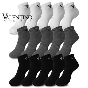 VC 면100 반파일 단목 스포츠양말 5켤레 두꺼운 남성 여성 순면 무지 운동 양말
