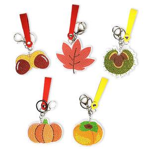 [문구티쳐] 가을 열매 보석십자수 열쇠고리 만들기- 1인세트 5종 택1 DIY 열쇠고리 가을키링소품
