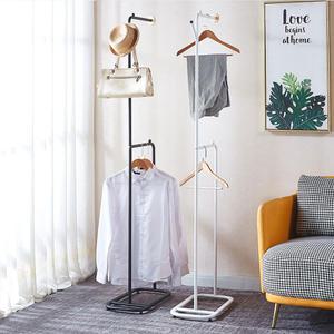 견고한 스틸 프레임 스탠드 행거 미니멀 타입 행거 옷걸이 고정식 소형