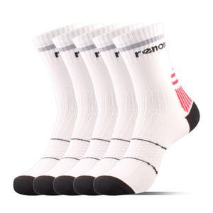 레노마 (G타입) 남성 스포츠 발등압박양말 5족 화이트, 1팩