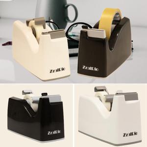 [오피스스쿨] 잘잘리오 홈앤 오피스 테이프 커터기 (2중택1) 디스펜서 안전한 커터기 맘편한 안심 컷터기