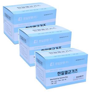 한일 드레싱 의료용 가아제 멸균 거즈 3호 10cm 3박스