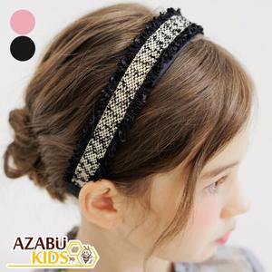 [아자브키즈] 러플리 머리띠 여아 아동 헤어 악세사리