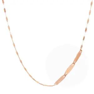 14K 목걸이 체인 레이어드 줄 잠자리 컷팅