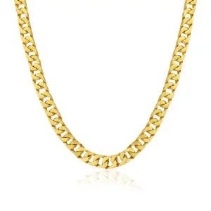 [한국금다이아몬드] 남자 순금 목걸이 면 체인 24K 75g 18K장식