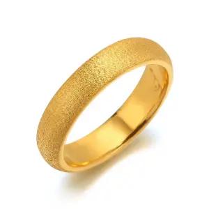 [한국금다이아몬드] 여자 순금 반지 무광 엥게이지 24K 7.5g 애끼 검지