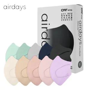 에어데이즈 조정석마스크 프리스타일 중형와이드 30매_새부리형 컬러마스크