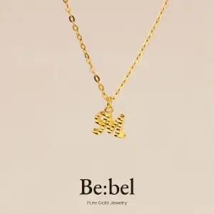 순금목걸이 3.75g 24k 남자 여자 디자인 이니셜 M 비벨 한돈 1돈