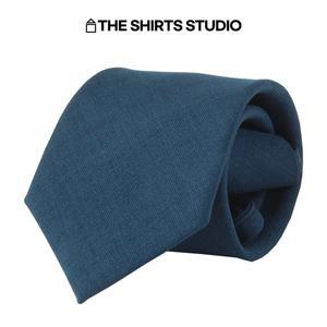 [더셔츠스튜디오]그린 울혼방 클래식 솔리드 자동넥타이