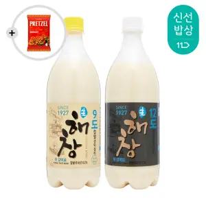 해창주조 해창막걸리 12도 9도 세트_프레첼증정(랜덤)