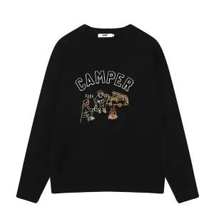 공용) 자수포인트 니트(오버핏)_AM4WSW847-BK