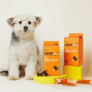 가수분해 루테인 오메가3 강아지 눈 눈물 영양제 1box 허글 킵잇