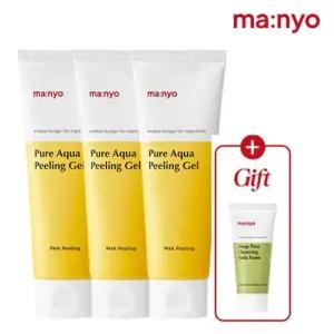 마녀공장 퓨어 아쿠아 필링젤 120ml x3개  (+소다폼20ml)