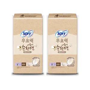 쏘피 내몸에 순한면 무표백 라이너 롱 69매, 2개