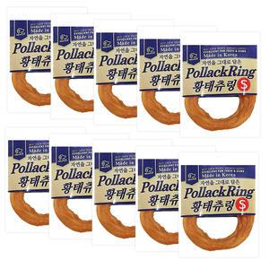 네츄럴이엑스 강아지 건조간식 황태츄링S, 10입, 1개