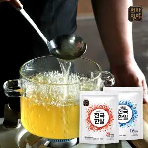 홍석천 이원일 진국한알 육수 시원 얼큰 6팩 총120개 코인육수