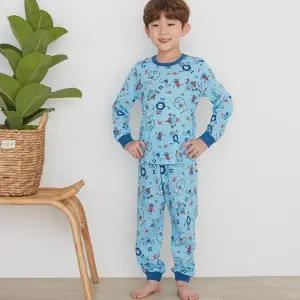 [보리보리/마벨슈슈]아동 주니어 내복 내의 로보트 레귤러핏 면자가드 9부 세트