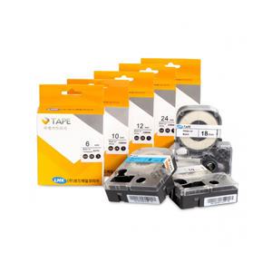 LMK 라벨테이프 12mm 12MWK 흰색바탕/검정글씨